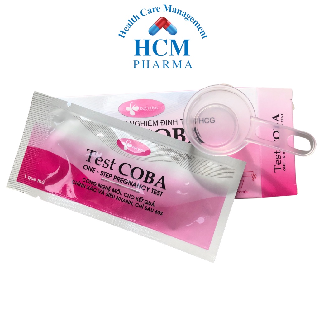 Que thử thai 2 vạch TEST COBA công nghệ mới, cho kết quả chính xác siêu nhanh, chỉ sau 60s HCM PHARMA DHG17