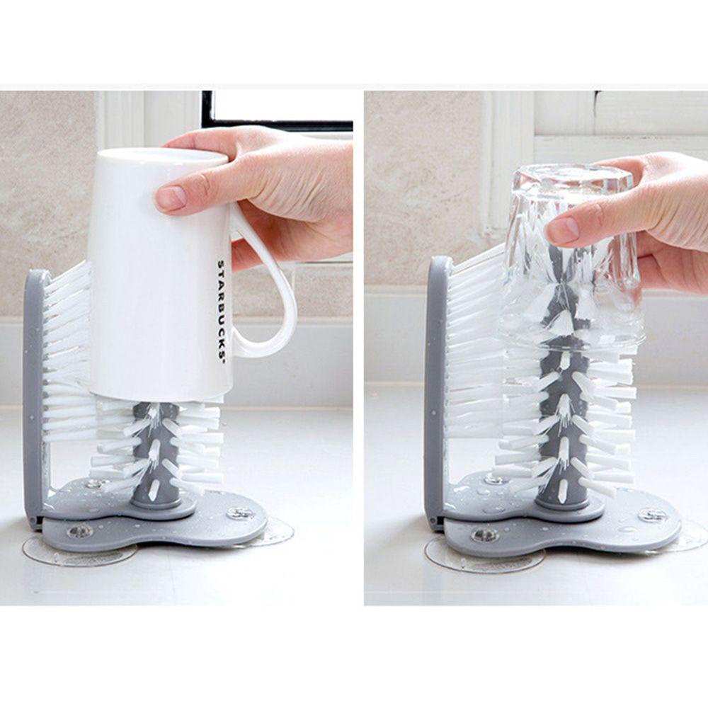 Bàn Chải Vệ Sinh Ly Cốc 2 Trong 1 Tiện Dụng