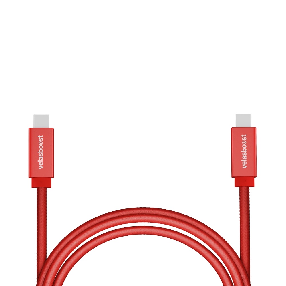 Dây cáp sạc C to C Velasboost  100w, 20Gbps, hỗ trợ xuất hình 4k/60hz, dài 1,8m, bọc dù bảo hành 2 năm