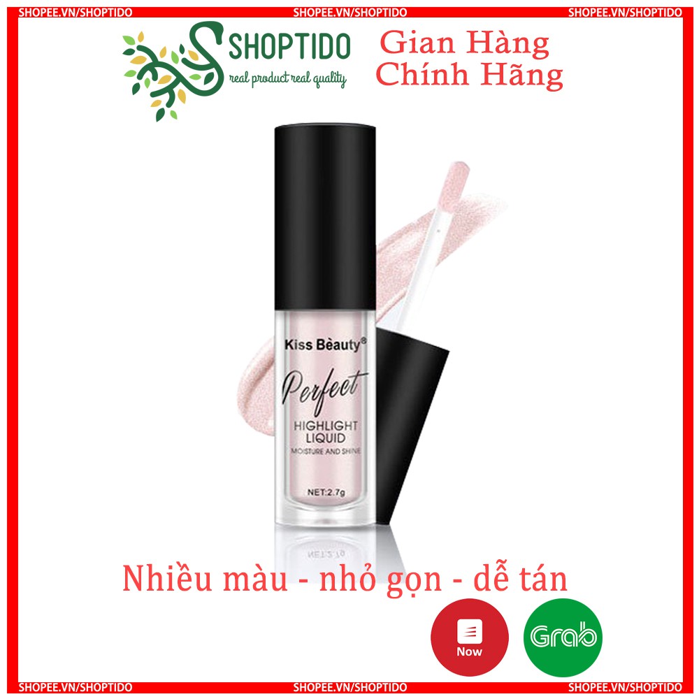Nhũ mắt Kiss Beauty lấp lánh, chống nước Perfect Highlight Liquid 2 in 1 NPP Shoptido
