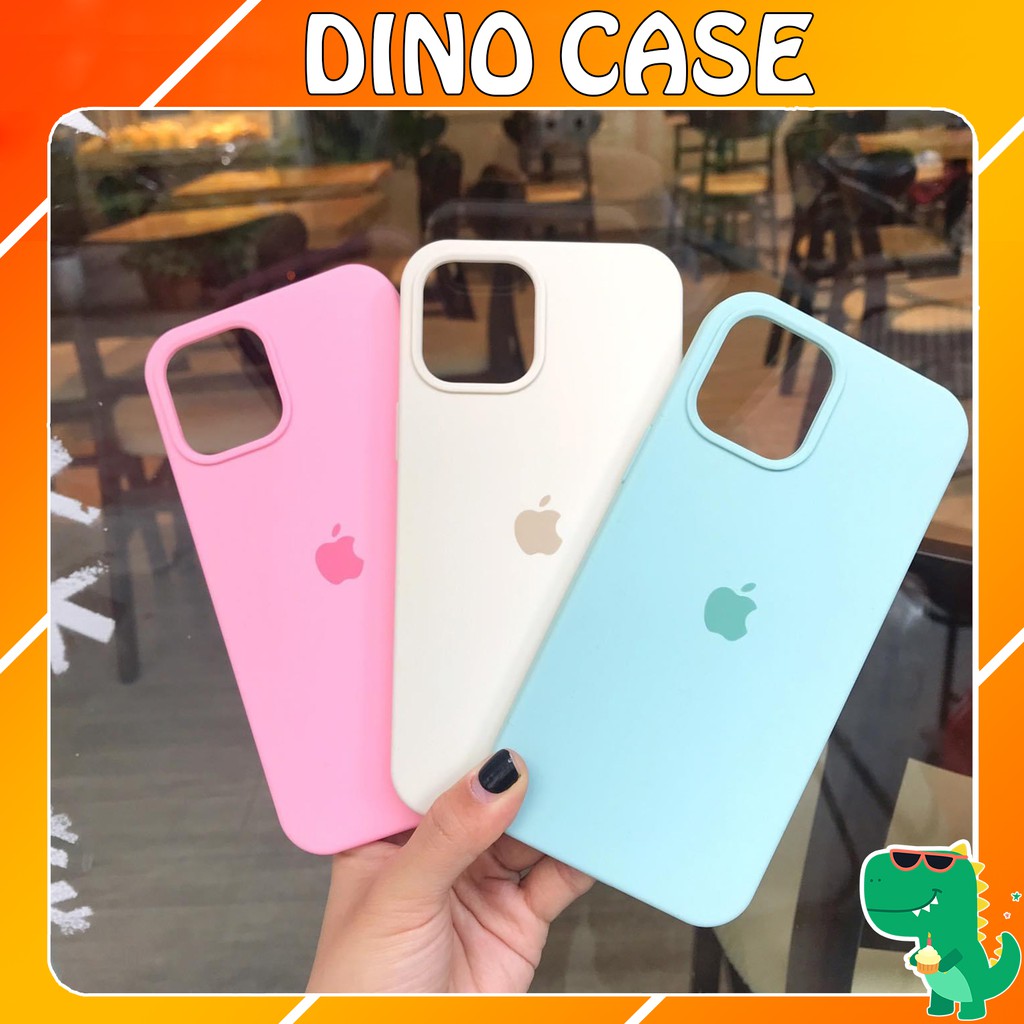 Ốp lưng iphone FULL VIỀN Chống bẩn 20 màu silicon case cho 12 / 12Pro / 12 Promax - Link 2  Dino Case