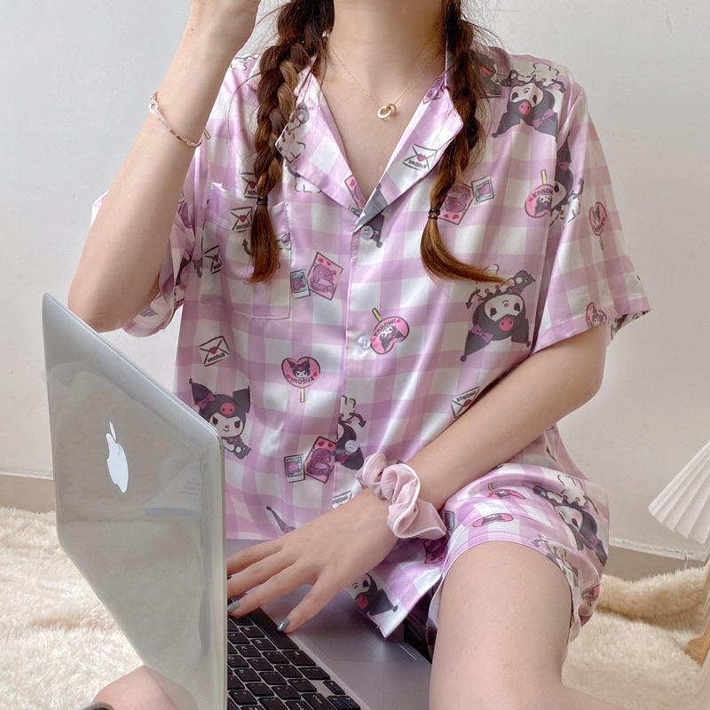 Set đồ ngủ hoạ tiết Kuromi Hàn Quốc