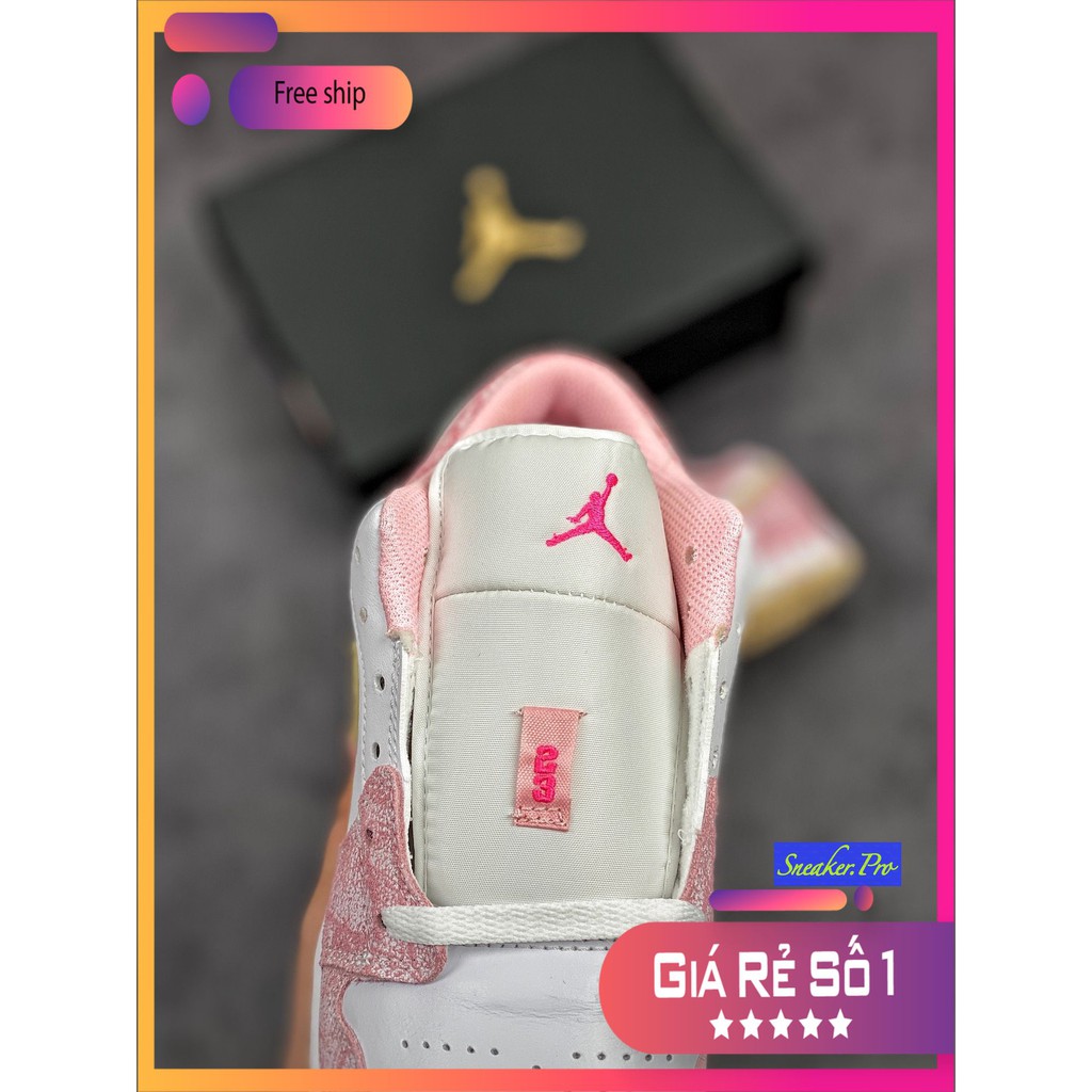 (FULL BOX + QUÀ TẶNG) Giày thể thao AIR Jordan 1 Low Paint Drip (GS) cổ thấp siêu đẹp dành cho nam và nữ