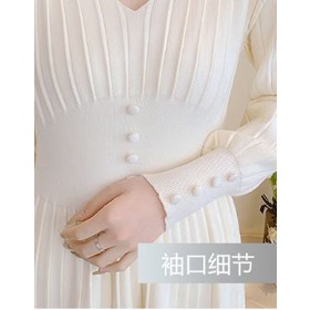 Đầm sweater dáng dài thời trang thu đông Pháp mới 2022