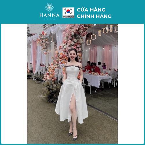 VÁY TRẮNG NƠ NGỰC KÈM TAG HOA CHO NỮ/VÁY THIẾT KẾ CÓ MÚT NGỰC - HANNA - Hannah Store | WebRaoVat - webraovat.net.vn