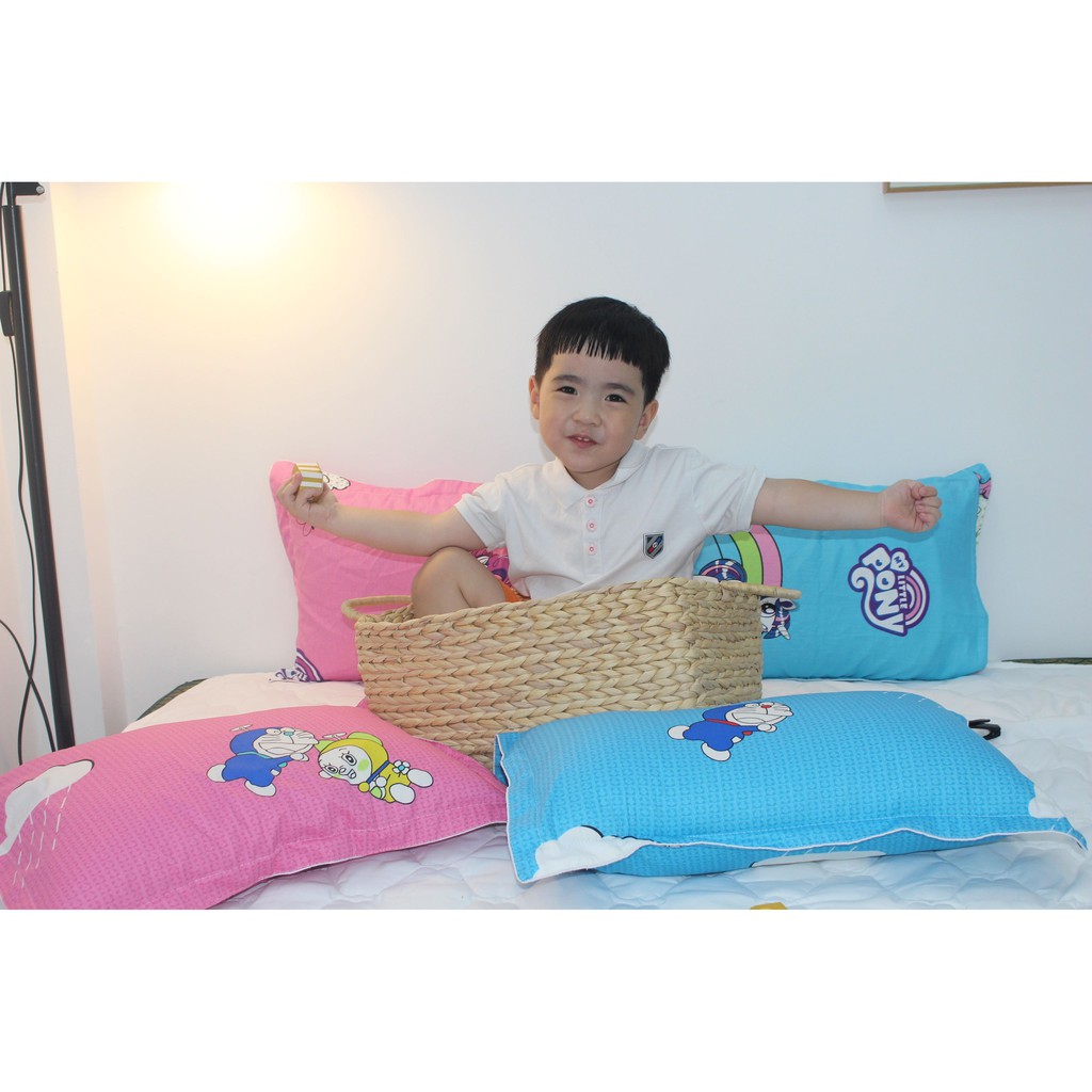 [SALE GIÁ SỐC Ruột + Vỏ] Gối KHA LY -  cho bé Chất Cotton Tự Nhiên mềm mại, thoáng mát  size 35x50