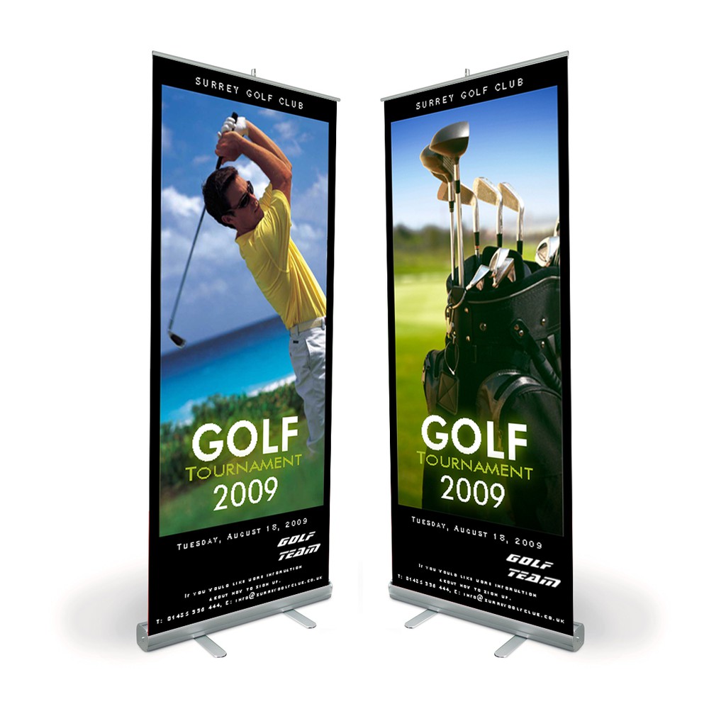 Khung Standee cuốn banner nhôm loại tốt 80x200cm