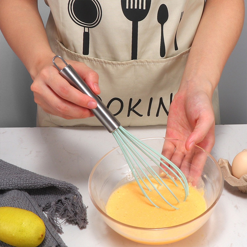 5 Bộ dao, dụng cụ vét bột và cọ quét dầu có chất liệu silicone máy đánh trứng dụng cụ làm bánh dụng cụ nhà bếp khuôn