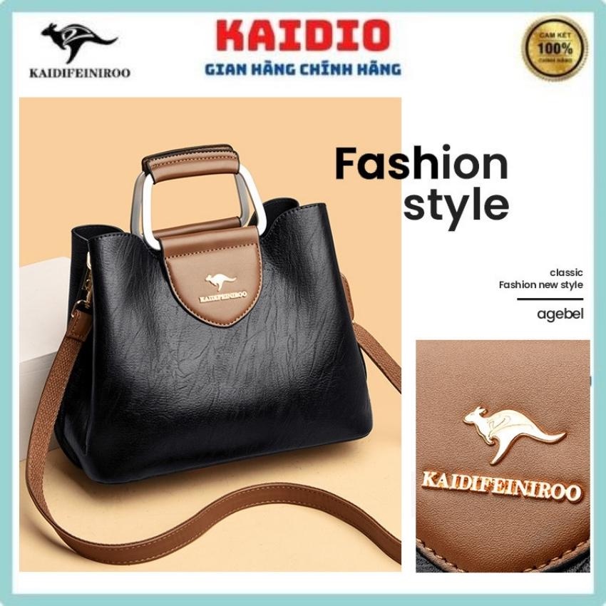 Túi xách nữ đẹp công sở cao cấp hàng hiệu to rẻ đeo chéo Hàn Quốc Kaidifeiniroo KD06 Kaidio Size 27c