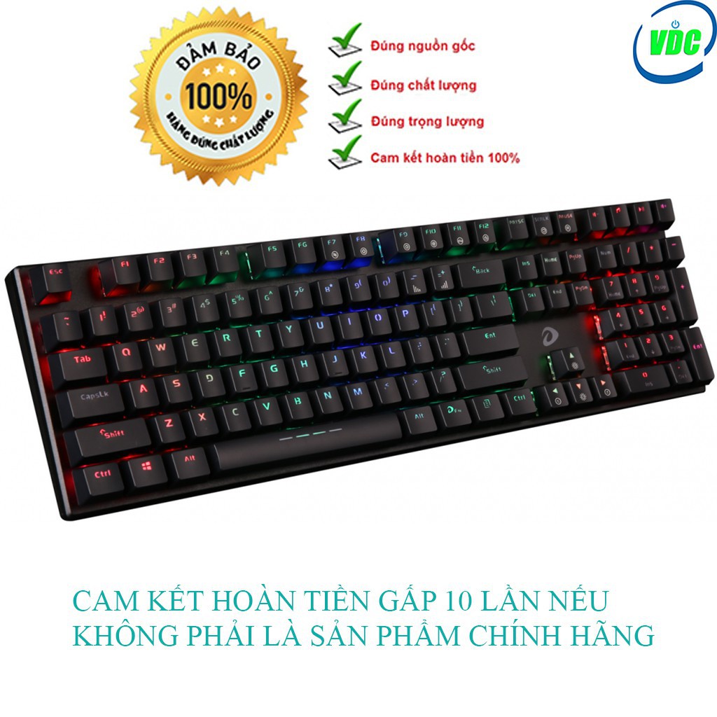 [ RẺ VÔ ĐỊCH ] Bàn phím cơ Dareu EK1280 LED RGB ( Mã cũ DK1280 ) - Chĩnh hãng Mai Hoàng, BẢO HÀNH 24 THÁNG