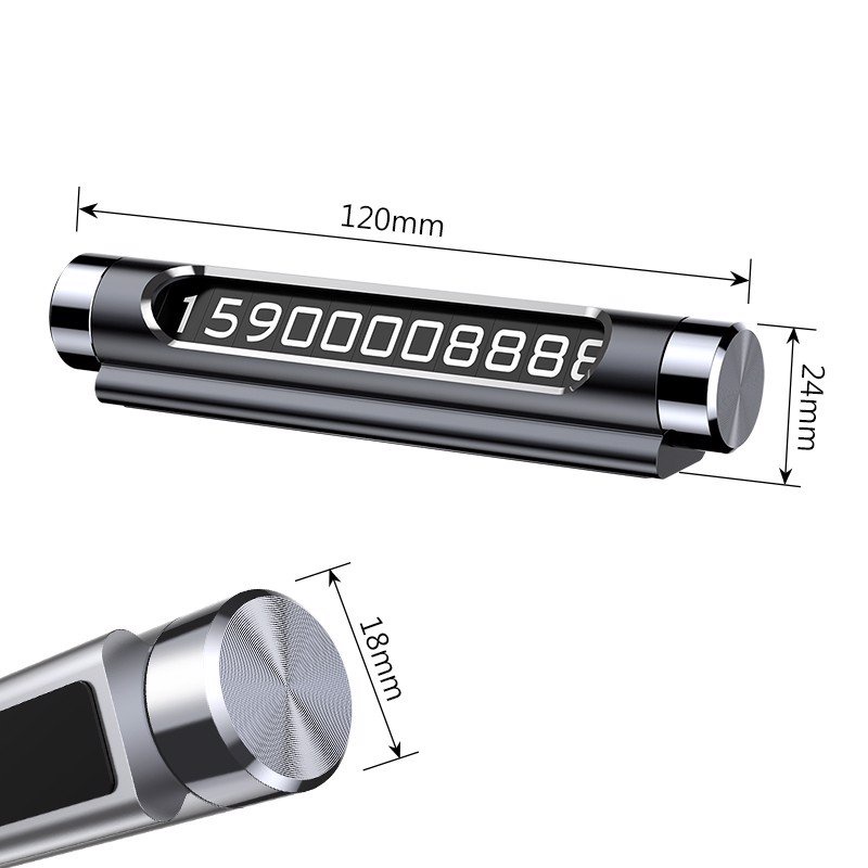 Bảng số điện thoại Baseus Metal Parking Card LV122 dùng cho xe hơi