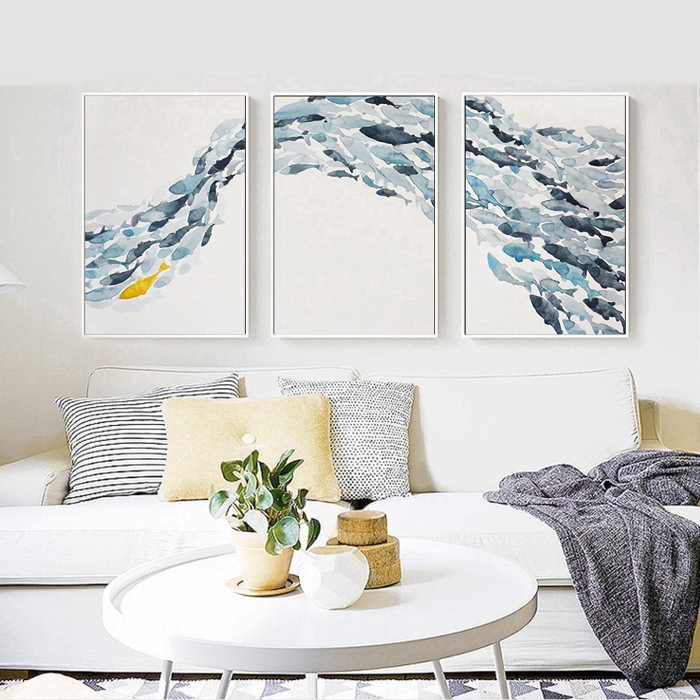 Set 3 Tranh Canvas Treo Tường Trang Trí Nội Thất