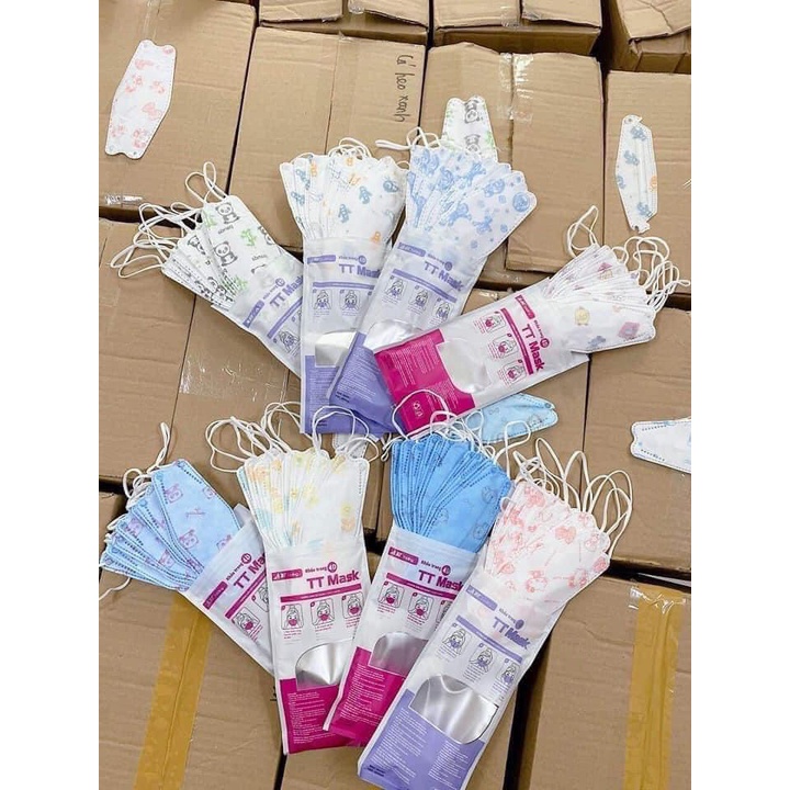100 Chiếc Khẩu Trang Trẻ Em KF94 Kháng Khuẩn Xuất Hàn