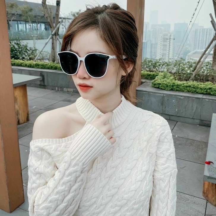 Kính mát vuông cao cấp thời trang nam nữ mắt râm phân cực chống tia UV style retro trendy