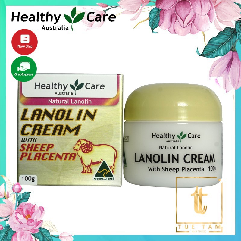 Kem dưỡng da nhau thai cừu mỡ cừu Healthy Care Lanolin Cream 100g (các loại)