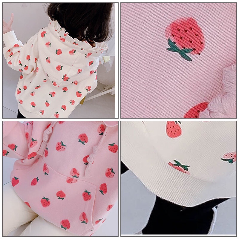 Áo sweater AMILA tay dài in họa tiết thời trang đáng yêu cho bé gái