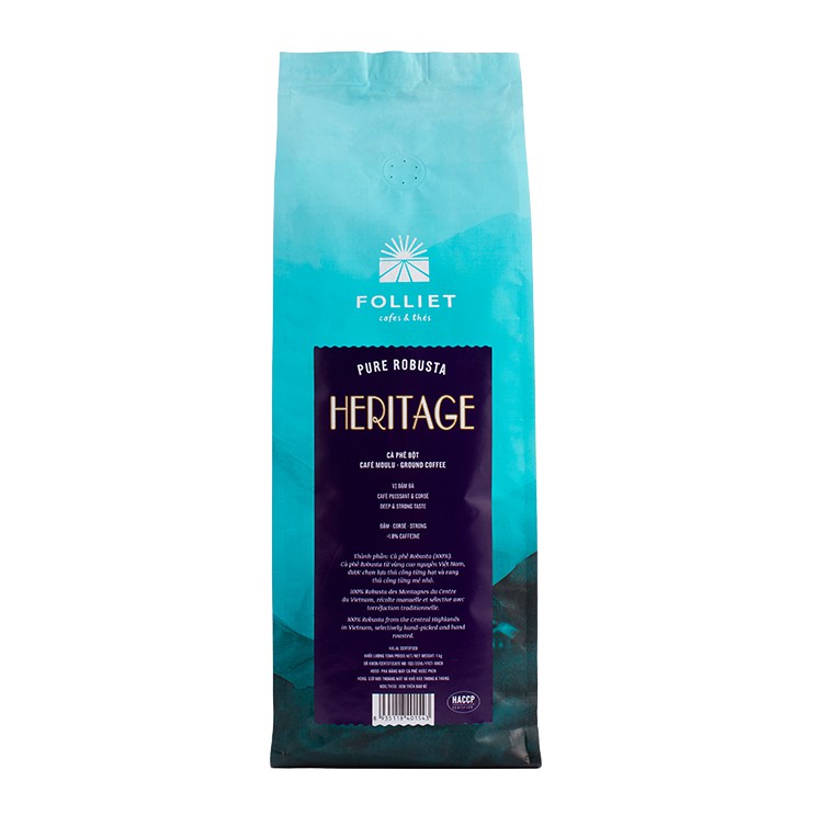 Cà phê bột rang xay Heritage 1KG