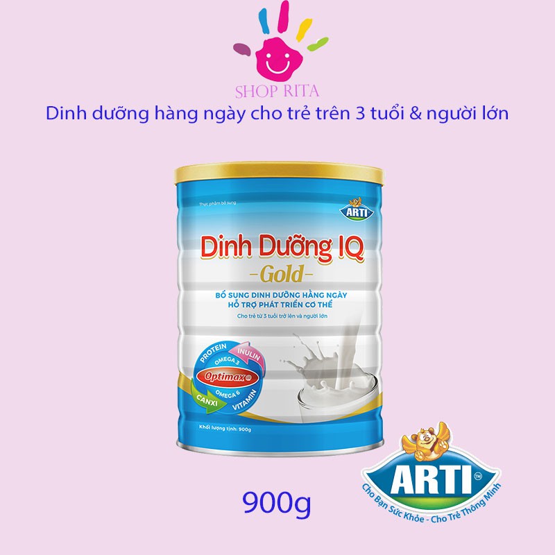 (Siêu rẻ) Sữa Arti Dinh Dưỡng IQ Gold 900G - NPP chính hãng