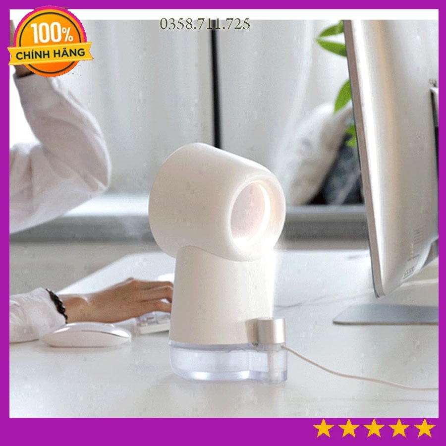 Máy phun sương ion âm trung hòa bụi không khí, máy xông tinh dầu có đèn ngủ hiện đại