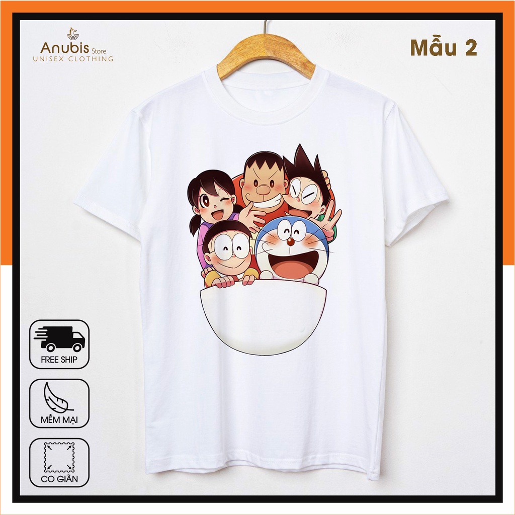 [5 MẪU] ÁO THUN UNISEX DORAEMON CUTE