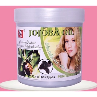 Kem ủ tóc hấp dầu ủ xả tóc JOJOBA 1000ml siêu mềm mượt giữ mùi hương lâu cực thơm