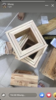 Kệ 3 ô vuông trang trí