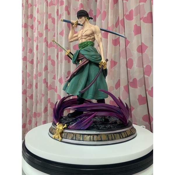 Mô hình Zoro có đế siêu to và 2 đầu thay đổi cao 38cm - Mô hình One Piece