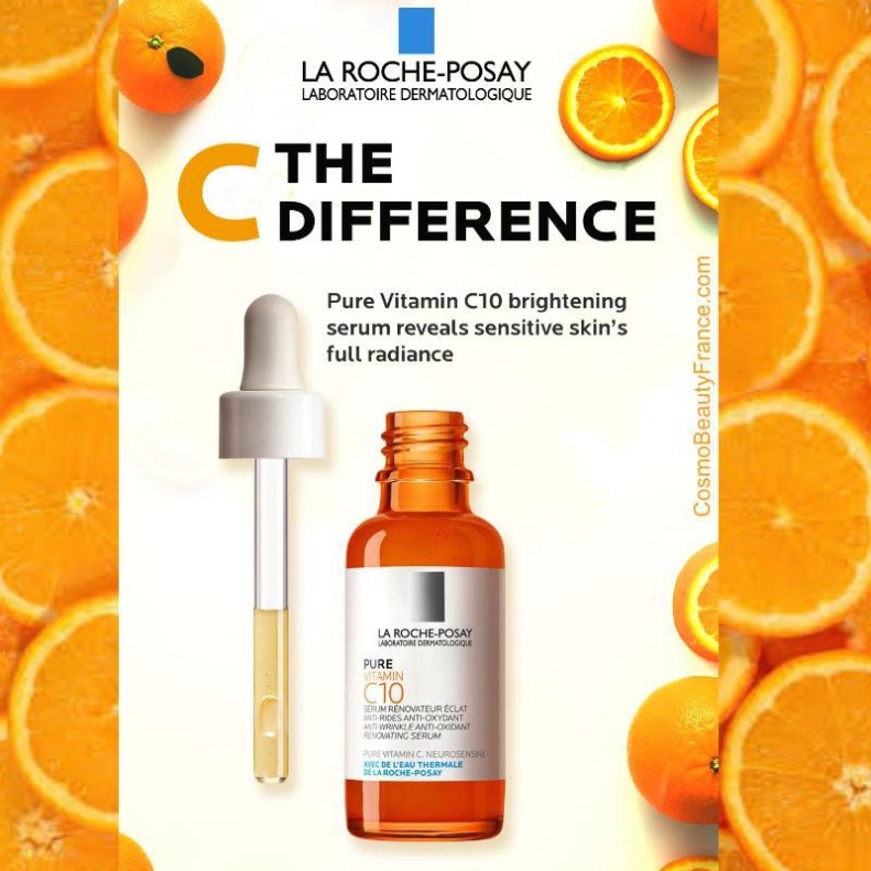 [CHÍNH HÃNG] La Roche Posay tinh chất hỗ trợ, cải thiện và làm sáng da Pure Vitamin C10 Serum 30ml