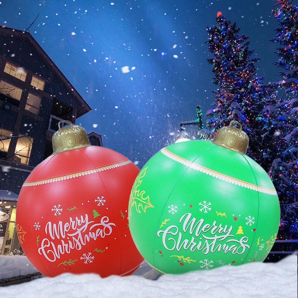 Bóng PVC Bơm Hơi 60cm Trang Trí Giáng Sinh Năm Mới 2022