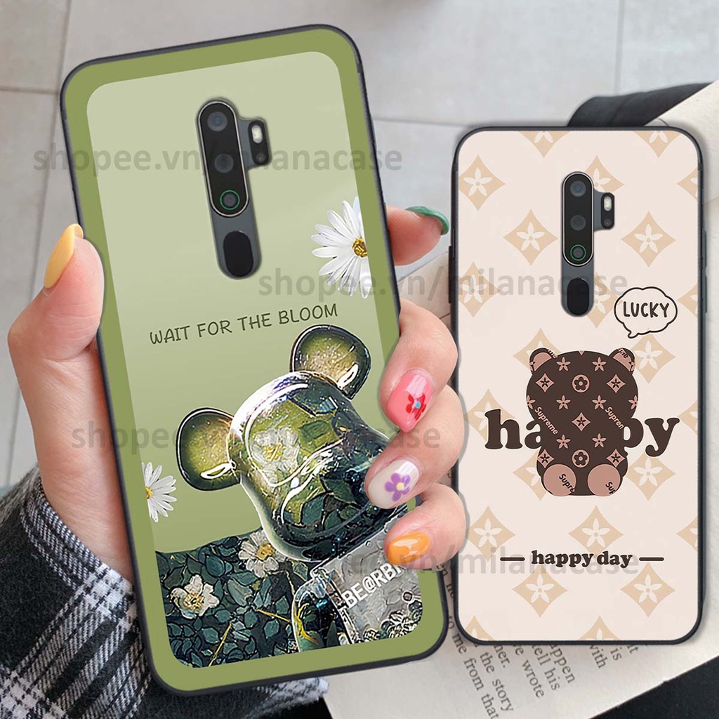 Ốp Oppo A5 2020 / A9 2020 gấu be@rBrick gấu Teddy Kaws siêu đẹp, phong cách, cá tính