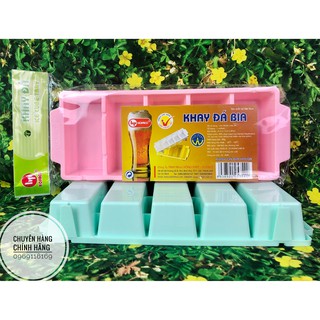 Khay đá nhựa cao cấp Hofaco 5 viên lớn HPL08 - Khay đá Hồng Phát dùng để làm đá uống bia