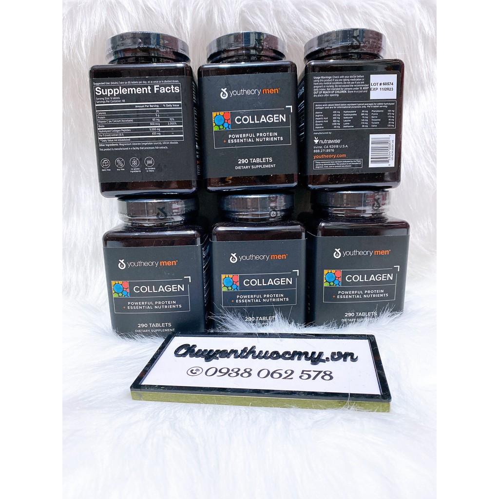 Collagen cho nam Youtheory Men 290 viên | BigBuy360 - bigbuy360.vn