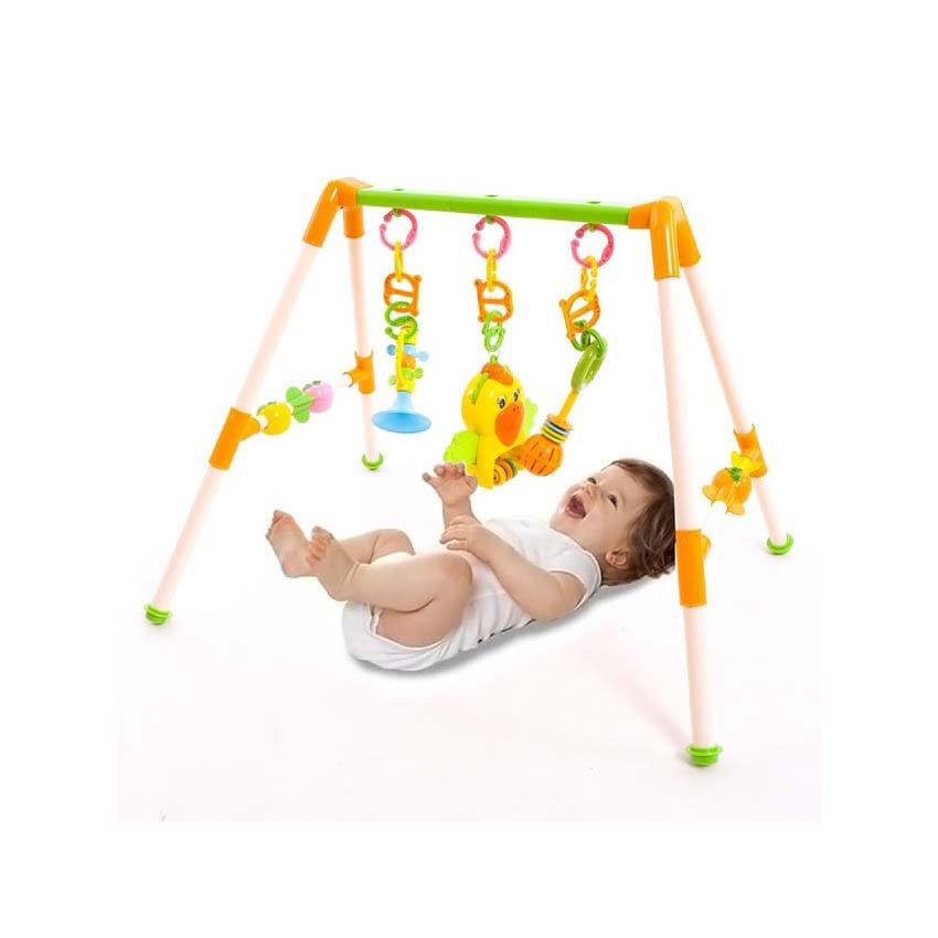 Kệ chữ A phát nhạc hình con vẹt đồ chơi phát triển trí tuệ cho bé.