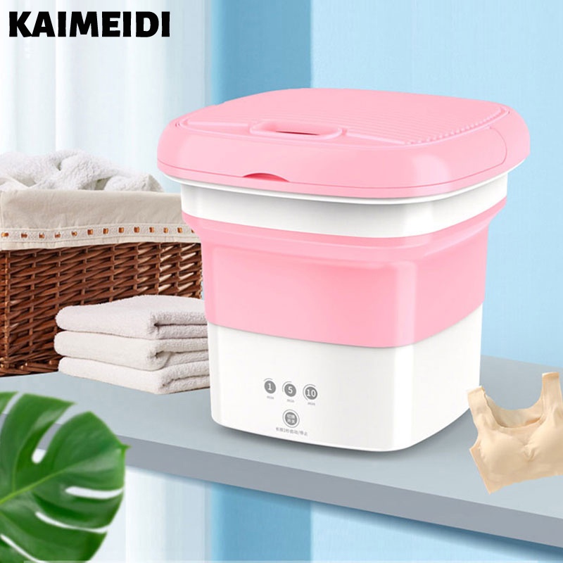 Máy giặt Kaimeidi giặt đồ lót/ vớ/ đồ lót nhỏ gấp gọn được chỉ dành cho trẻ em