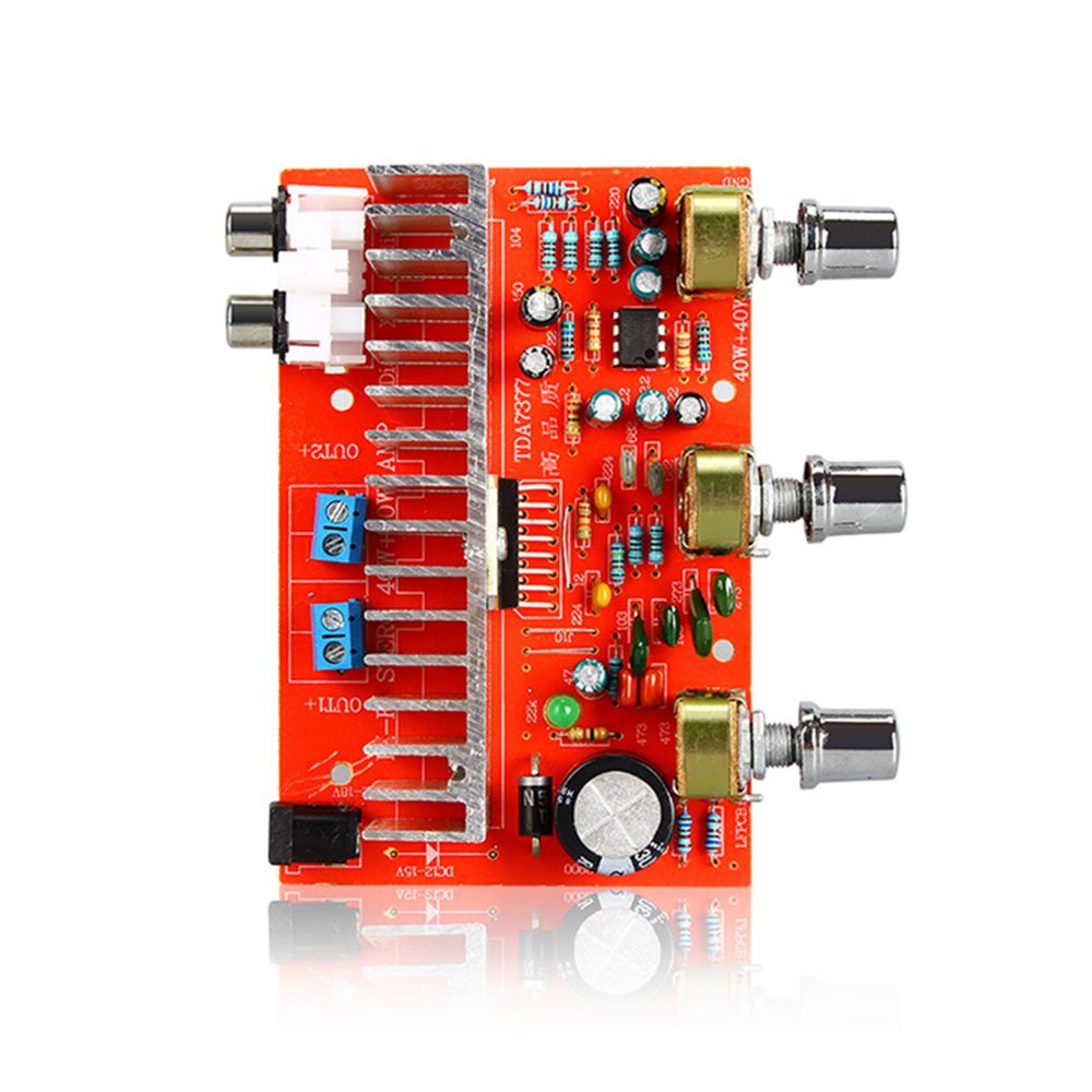 Bảng Mạch Khuếch Đại Âm Thanh Tda7377 40w + 40w Dc12V 2.0 Kênh Nhiều Màu Sắc Cho Xe Hơi