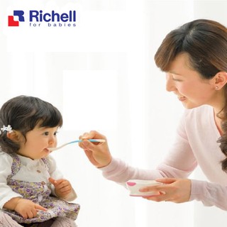 Bộ 2 thìa Richell (xanh lơ - hồng) RC21161