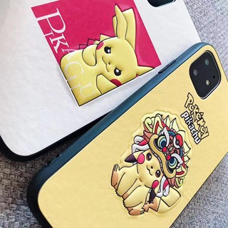 Ốp lưng iphone 11 11pro 11pro max Pikachu Soft Leather