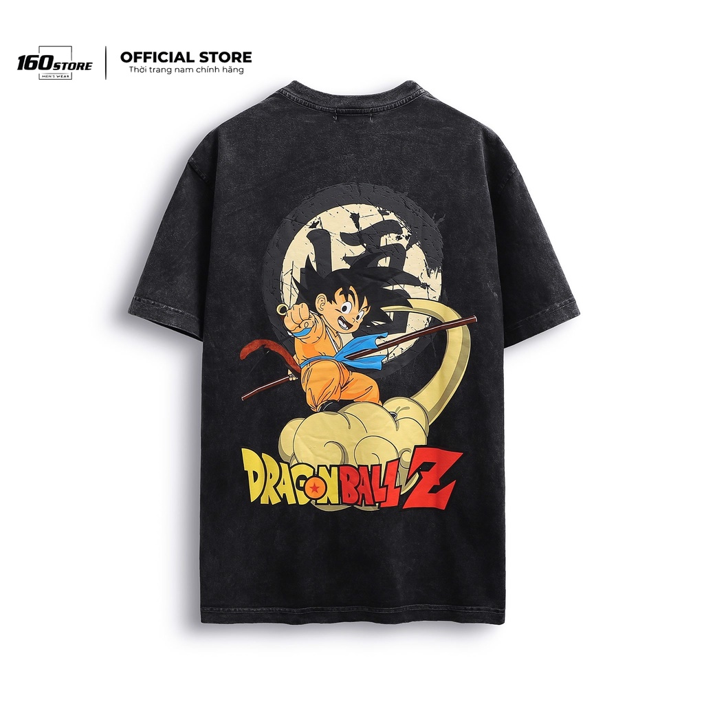 Áo Thun Nam, Áo Phông Nam Cổ Tròn BOUTON In Hình GOKU, Vải Wash, Form Regular ATEC0004 160STORE | BigBuy360 - bigbuy360.vn