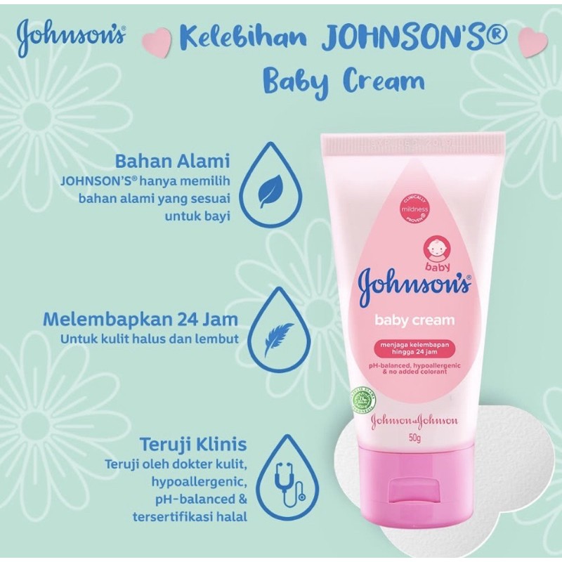 (Hàng Mới Về) Kem Chăm Sóc Da 50g Jhonsons Johnson 's