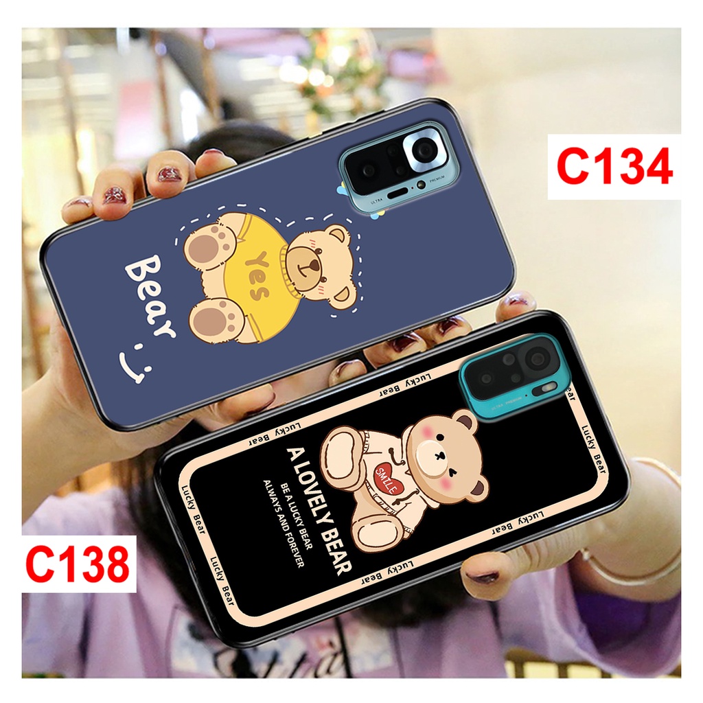Ốp Redmi Note 10/10s - Note 10 Pro in hình gấu bear dễ thương, thời trang. ốp lưng xiaomi redmi rẻ bền đẹp.