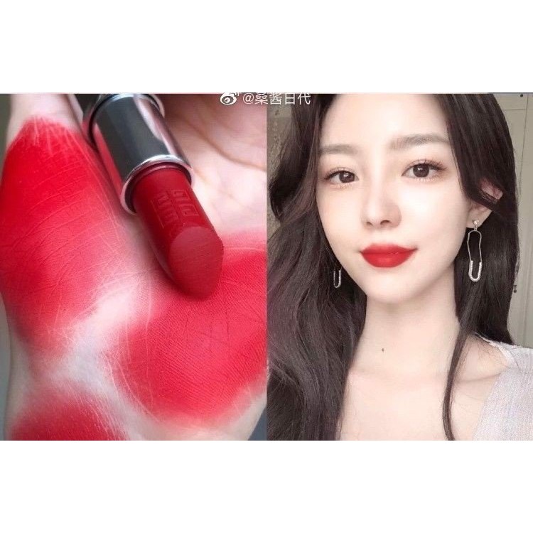 Son Givenchy Le Rouge Deep Velvet Màu 36 L'interdit Đỏ tươi Rực Rỡ nhất