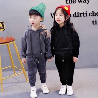 Bộ nỉ nhung tai gấu