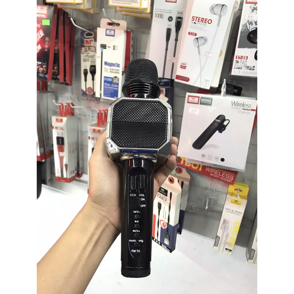 [Model 2020] Mic hát Karaoke bluetooth mẫu cao cấp chính hãng SDRD Magic SD-10