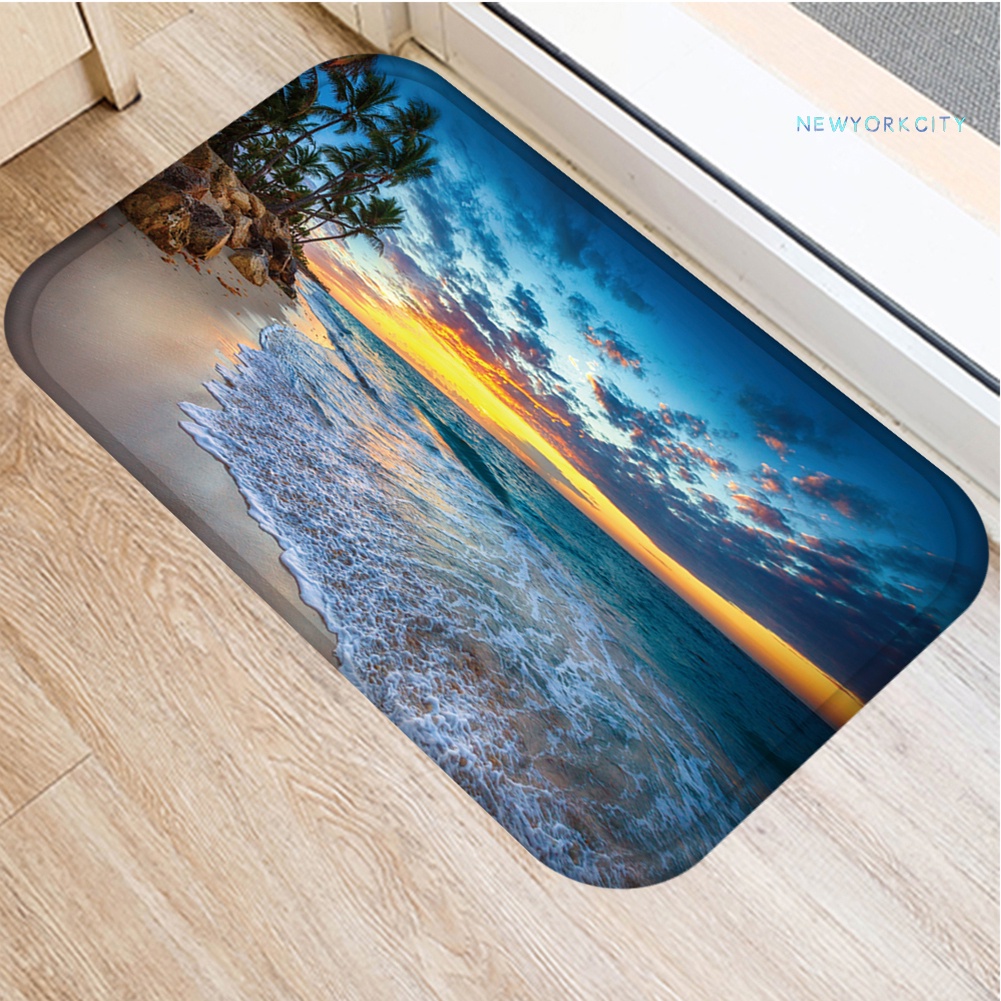 Thảm lót cửa chùi chân Chống Trượt Họa Tiết Bầu Trời Sao