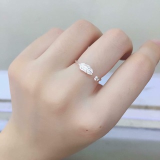 Nhẫn lông vũ bạc