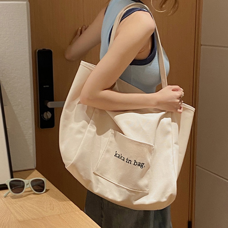 IELGY Túi Xách Canvas Sức Chứa Lớn Thời Trang Cho Nữ