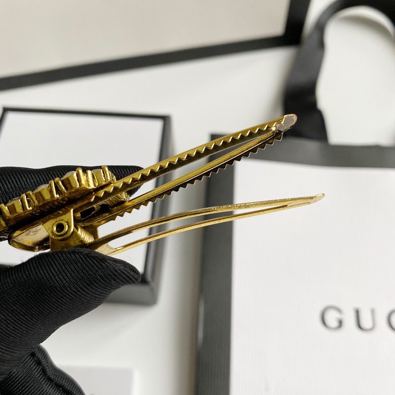 Kẹp Tóc Gucci Đính Đá Thời Trang Cho Nữ