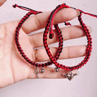 Vòng tay đôi- nhóm ổ khoá chìa khoá quả lắc