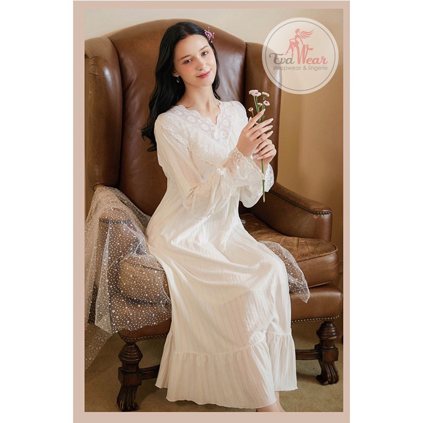 Váy ngủ tiểu thư  phong cách retro