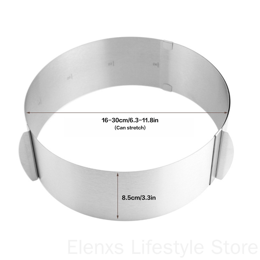 Khuôn Làm Bánh Mousse Hình Tròn Bằng Thép Không Gỉ